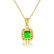 3.00 Carat Diamond, Emerald & Ruby Pendant. 18K Gold - 4