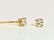 14k Yellow Gold Diamond Studs - 3
