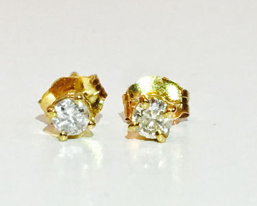 14k Yellow Gold 1 4 Carat Diamond Studs 14k Yellow Gold 1 4 Carat Diamond Studs