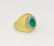 18k Gold Vintage 2.5 ct Emerald And Diamond Ring - 2