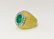 18k Gold Vintage 2.5 ct Emerald And Diamond Ring - 5