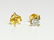 14K Yellow gold, 0.33 CT VS-SI Diamond Studs/earrings - 4