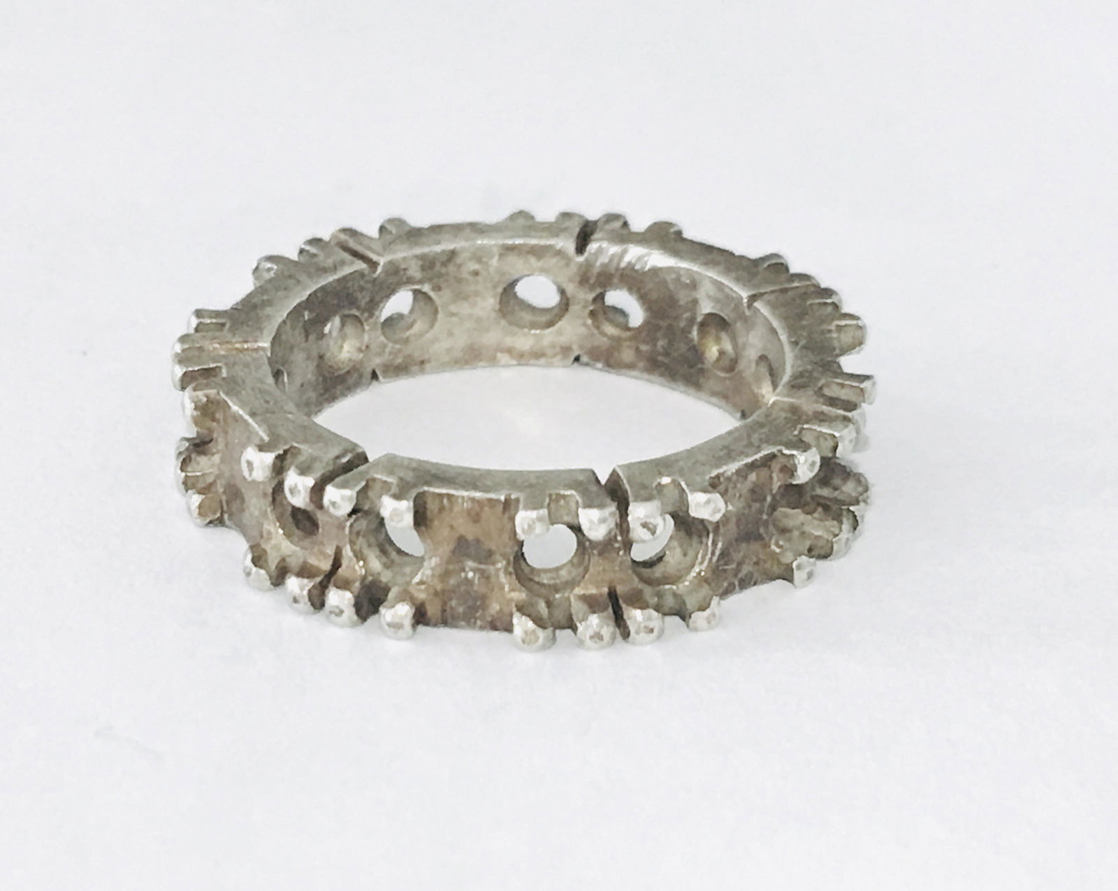 5.66 Grams Antique Sterling Silver Ring Mounting (1 of 3)