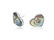 Mother of Pearl & Diamond in Sterling Silver Earrings. - 4