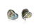 Mother of Pearl & Diamond in Sterling Silver Earrings. - 5