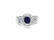 2.75 Carat, Blue Sapphire and Diamond Ring in 18K Gold