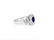 2.75 Carat, Blue Sapphire and Diamond Ring in 18K Gold - 2