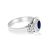 2.75 Carat, Blue Sapphire and Diamond Ring in 18K Gold - 3