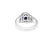 2.75 Carat, Blue Sapphire and Diamond Ring in 18K Gold - 4