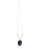 14K Gold 35 carat Amethyst & Diamond Pendant / NECKLACE - 3