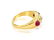 Sophisticated Vintage, 14k Gold, Ruby & Diamond Ring - 3
