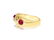 Sophisticated Vintage, 14k Gold, Ruby & Diamond Ring - 4