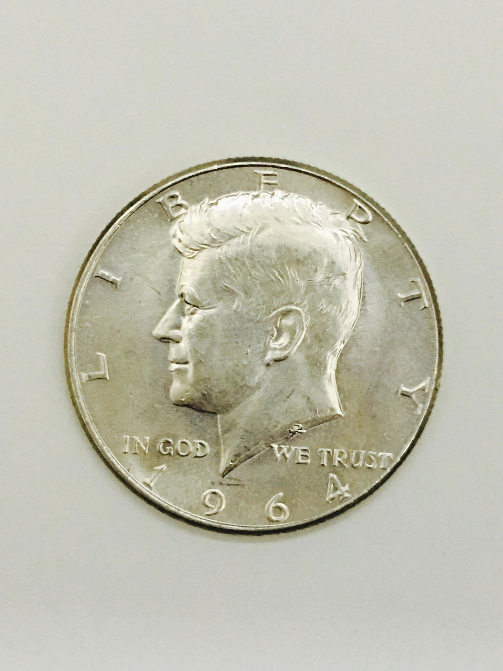 1964 Kennedy Half Dollar 90% SILVER US Mint Coin (1 of 2)