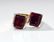 14K Gold, 7 Carat Natural Garnet and Diamond Ring.