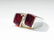 14K Gold, 7 Carat Natural Garnet and Diamond Ring. - 2