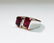 14K Gold, 7 Carat Natural Garnet and Diamond Ring. - 4