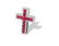 14K Gold, 2.10 Carat Diamond & Ruby Cross Pendant - 2