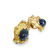 (GIA) 18K, Natural Blue Sapphire & Diamond Earrings - 4