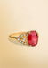14K Yellow Gold, 4.50 CT Ruby and VS Diamond Ring - 3