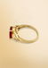14K Yellow Gold, 4.50 CT Ruby and VS Diamond Ring - 4