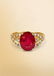 14K Yellow Gold, 4.50 CT Ruby and VS Diamond Ring - 5