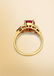 14K Yellow Gold, 4.50 CT Ruby and VS Diamond Ring - 6