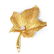 14K Gold Maple Leaf Brooche, 1/2 carat Diamond. - 3