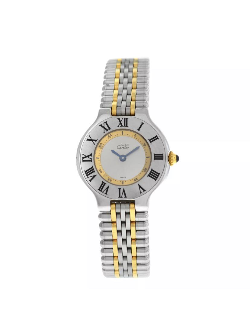 Ladies Cartier Must 21- 1340 Watch. Gold & SS Watch (1 of 4)