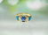 Kabana: Tanazanite, Diamond & Opal Ring in 14K Gold - 6