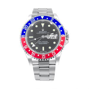 Rolex 16700 Pepsi GMT Mens Stainless Steel