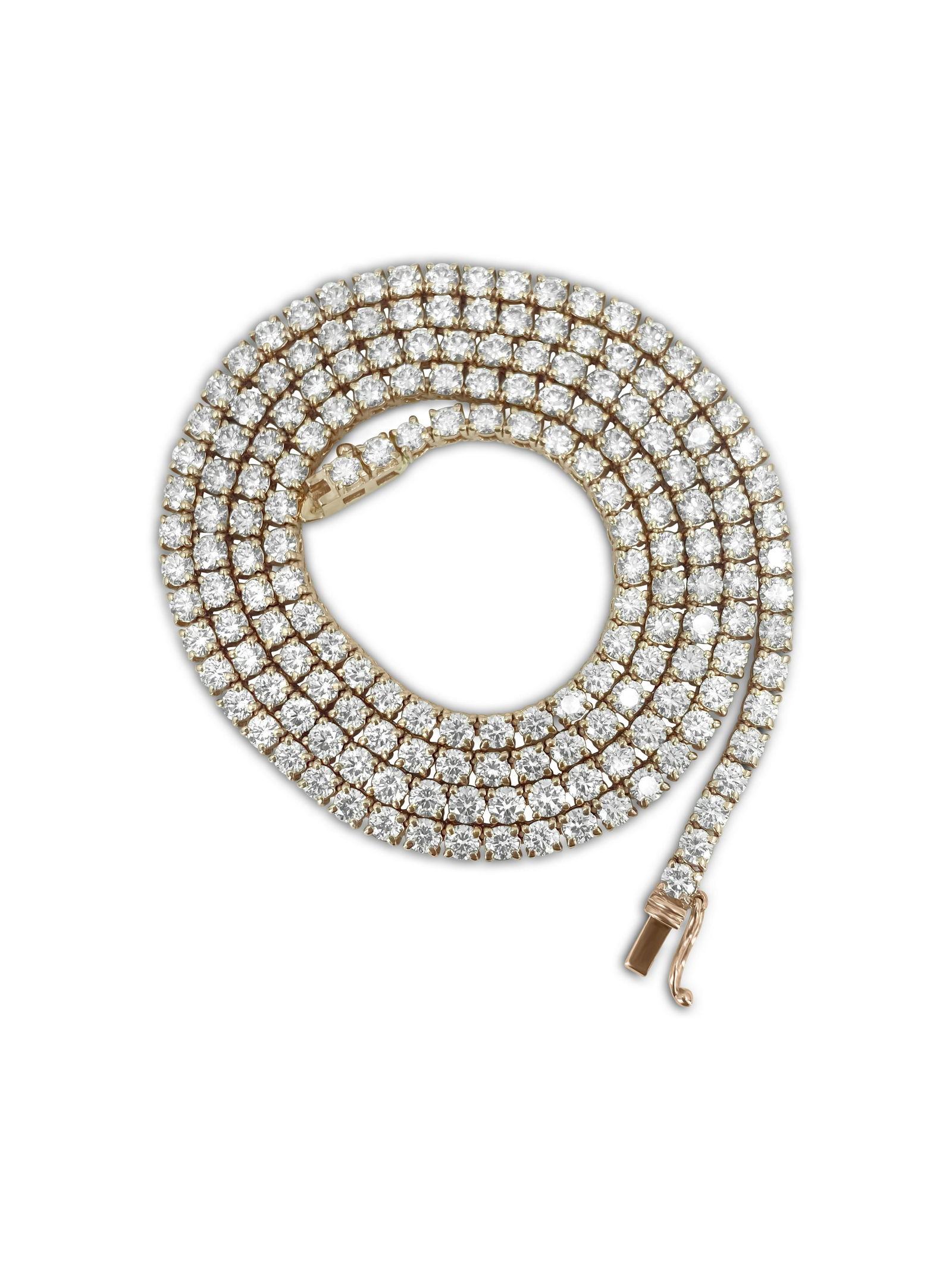 18ct Diamond Tennis Necklace. VVS Diamonds in 10k Gold Oct 28, 2022