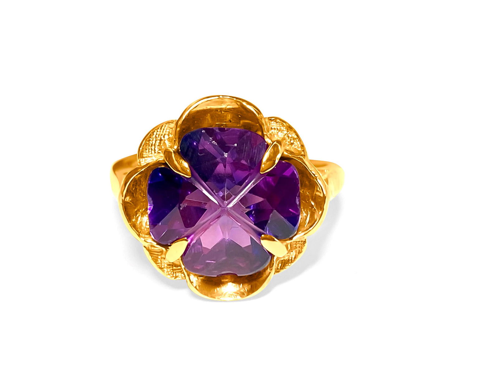 14k Rose Gold & Amethyst Ring For Her (1 of 5)
