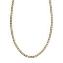15.00 Carat VVS Diamond Tennis Necklace in 14k Gold