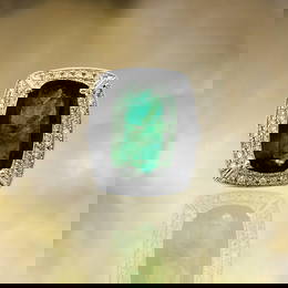 GIA Certified Vibrant 7.25 Carat Emerald & Diamond Ring