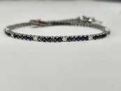 7.36GMS 14K W/G 1CT DIA 3.78CT B/S Tennis Bracelet