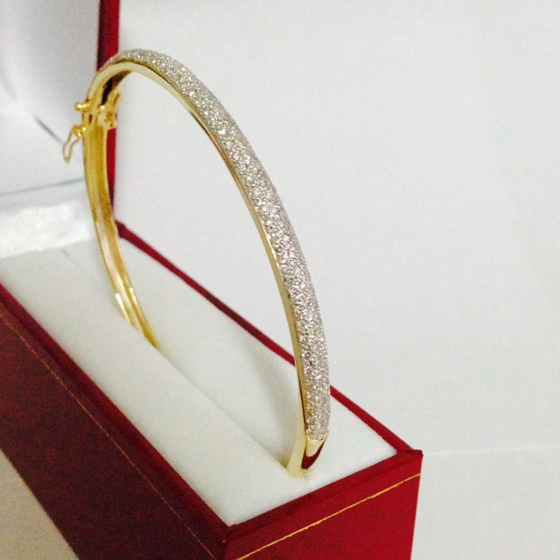 14k Yellow Gold Diamond Bracelet/Bangle (1 of 5)