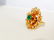 Emerald and Diamond Cocktail Ring (Vintage)** - 5
