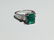 18K WHITE GOLD AND HIGH QUALITY Emerald & Diamond Ring