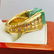 18k gold and 23 carat Natural Colombian Emerald Ring - 4