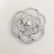 18K WHITE GOLD DIAMOND PIN *MADE IN ITALY*