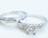 VINTAGE PLATINUM DIAMOND ENGAGEMENT RING & DIAMOND BAND