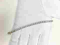 14K White Gold, 1.00 ct Diamond Tennis Bracelet (1 of 4)