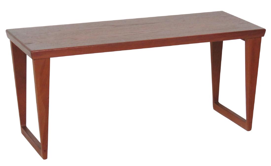 DANISH MODERN TEAK BENCH (1 of 3)
