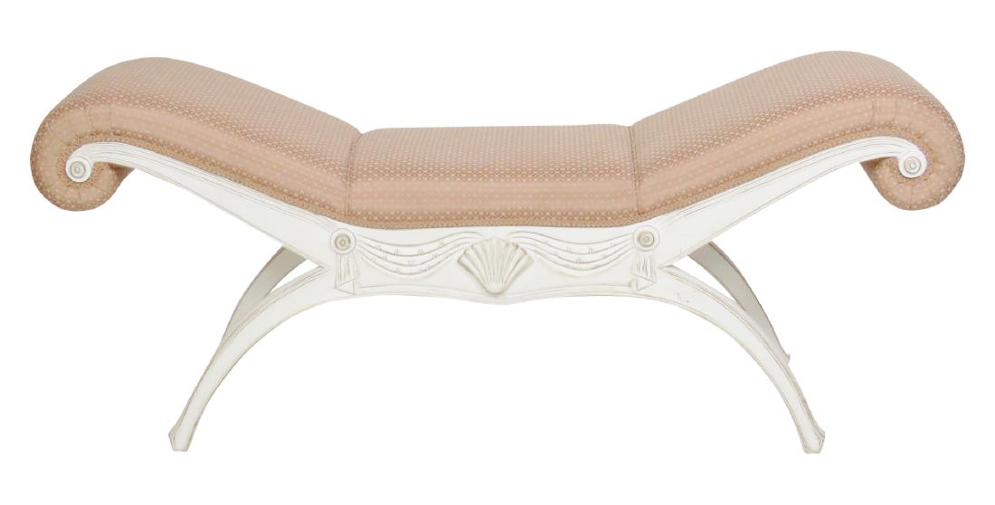 SWEDISH STYLE UPHOLSTERED BENCH (1 of 4)