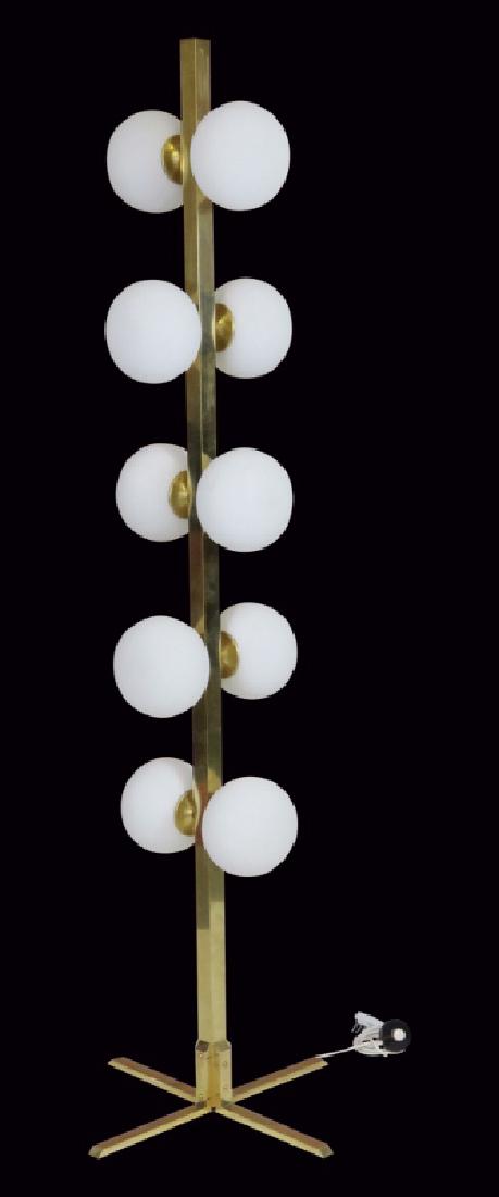 MODERN DESIGN SPACE AGED DESIGN BRASS FLOOR LAMP (1 of 4)