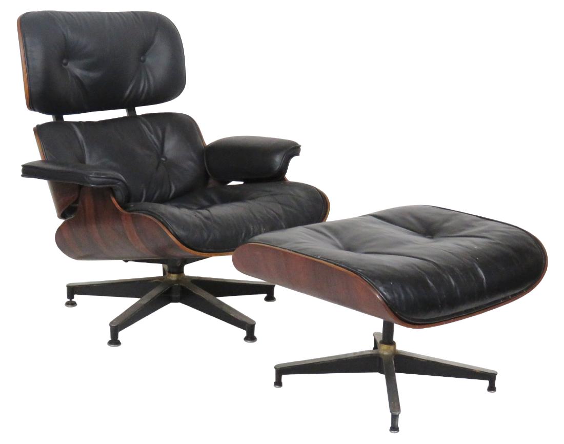 HERMAN MILLER EAMES LOUNGE CHAIR & OTTOMAN (1 of 5)