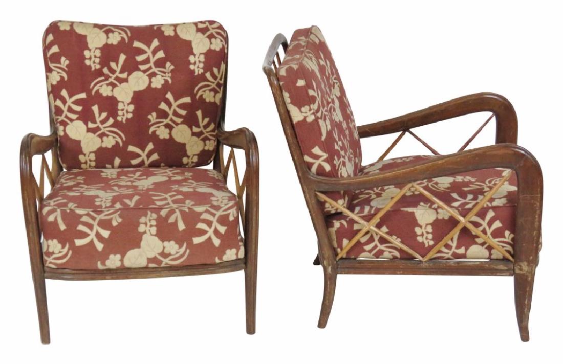 Pair PAOLO BUFFA STYLE MODERN LOUNGE CHAIRS (1 of 4)