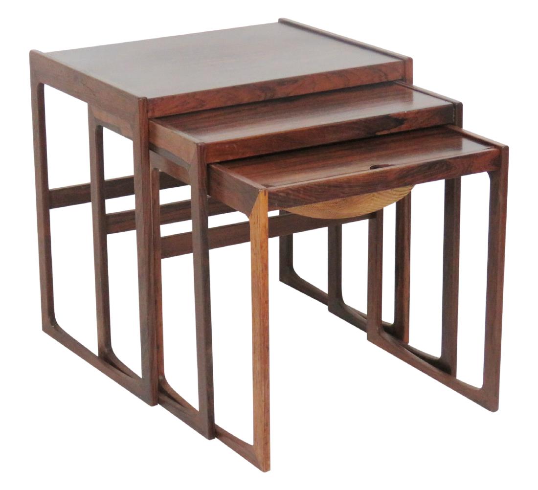 DANISH MODERN ROSEWOOD NESTING TABLES (1 of 4)