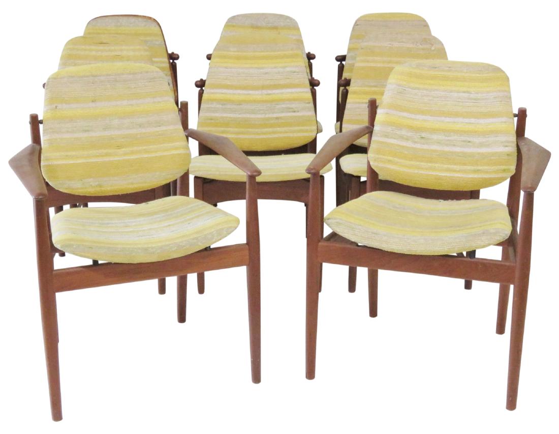 8 HOVMAND OLSEN DANISH MODERN DINING CHAIRS (1 of 8)