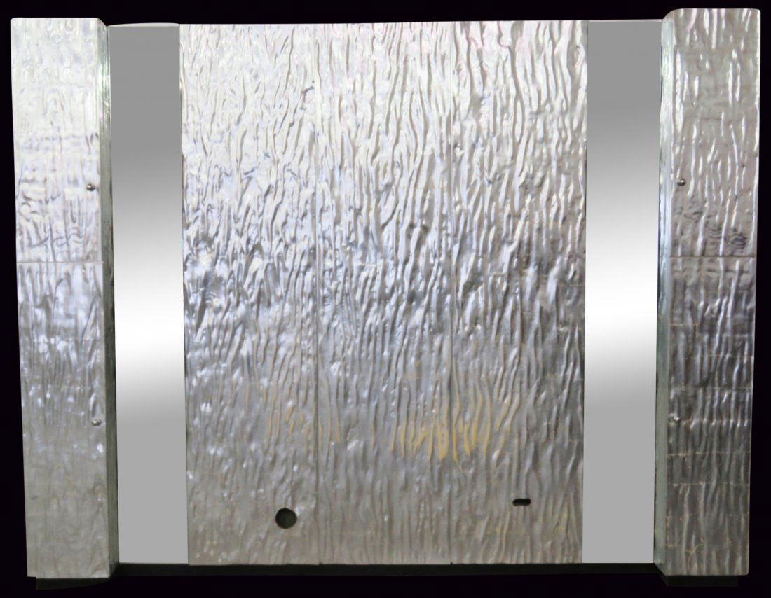 PHILIP LLOYD POWELL SILVER GILT & MIRRORED HEADBOARD (1 of 9)